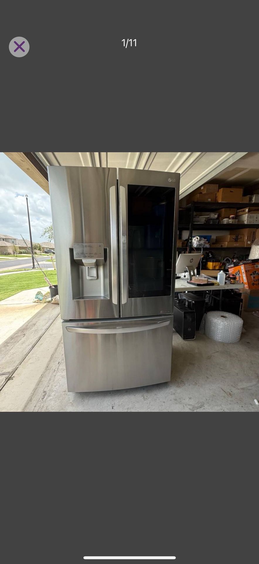 LG Stainless Steel Refrigerator 26 cubic feet Door-in-Door