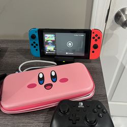 Nintendo Switch with Pro Controller Carrying Case and Dock