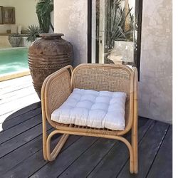 Handmade Cane Rattan Armchair 