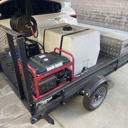 100 gallon power washing setup complete