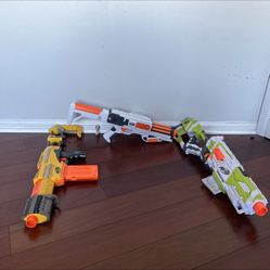 Nerf Gun Set: 3 Guns 