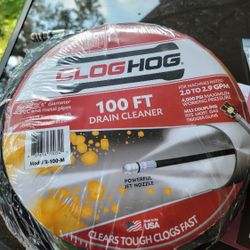 Pressure Washer 100 Ft Drain Cleaner With High Thrust Nozzle