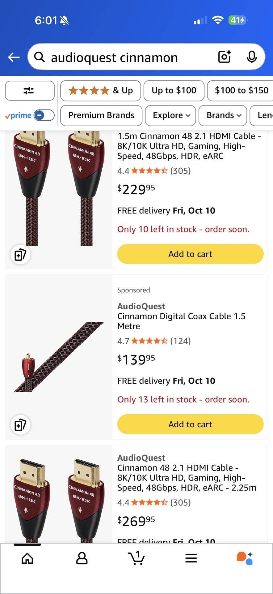 HDMI CINNAMON AUDIO QUEST