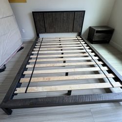 Queen Bed Set With Dresser & Side Table