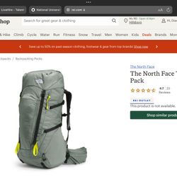 Fantastic North Pacific Hiking Backpack.  Used Twice, Still Like New!