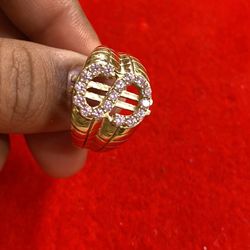 10KT ORIGINAL GOLD DOLLAR SIGN RING 
