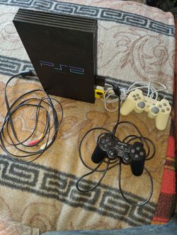 Sony PlayStation 2 Console with Two Controllers