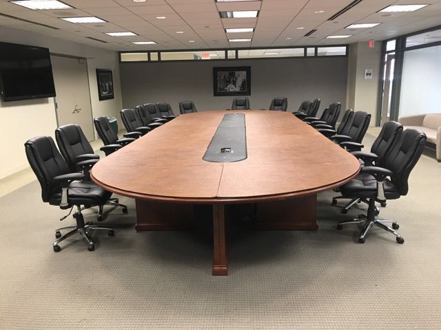 24'x9' executive conference table