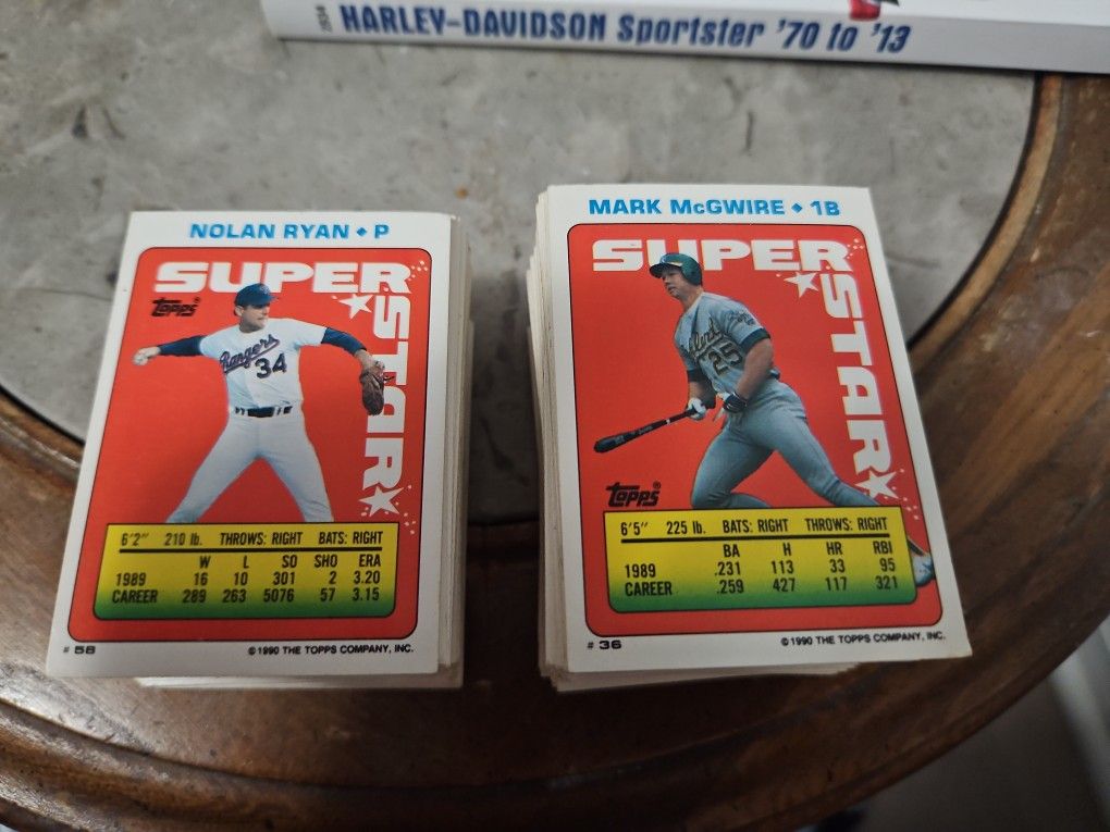 Topps Sticker Back Cards 1990