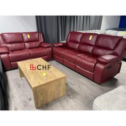 Living room 2 Pc Recliner Sofa Set 