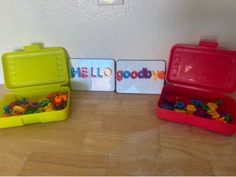Lakeshore Learning  Magnetic Write and Wipe Board and Alphabet