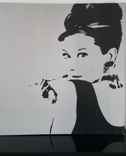 Audrey H canvas
