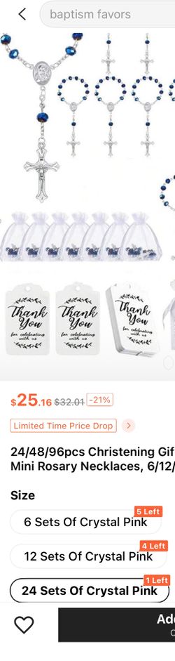 mini rosary necklace gift set 