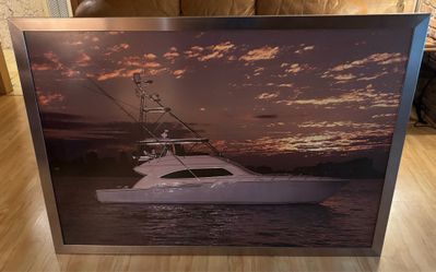 Bertram Yacht Picture w Frame
