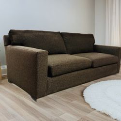 Crate and Barrel Axis 88” 3-Seater Sofa Couch Deep Modern FREE DELIVERY 