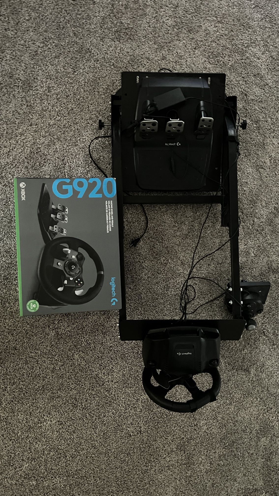 Logitech G920 XBOX setup with stand
