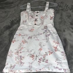 White Floral Dress