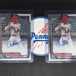 Christian Moore 1st Bowman Auto