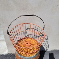 Vintage Metal Egg Basket