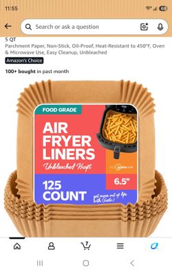 Air fryer liners 125 count