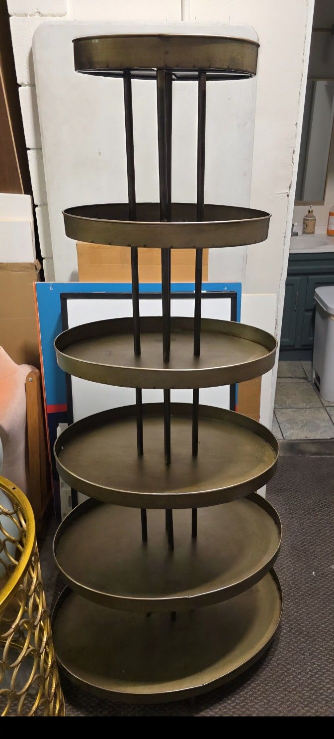 Tiered Metal Display Or Storage Stand