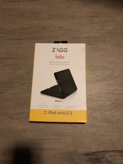 Brand new never used Zagg Folio wireless keyboard and case