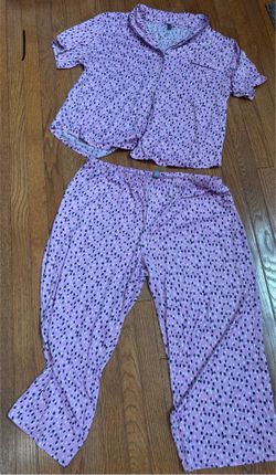 Women’s Short Sleeve/Pants Pajama Set-Size XL