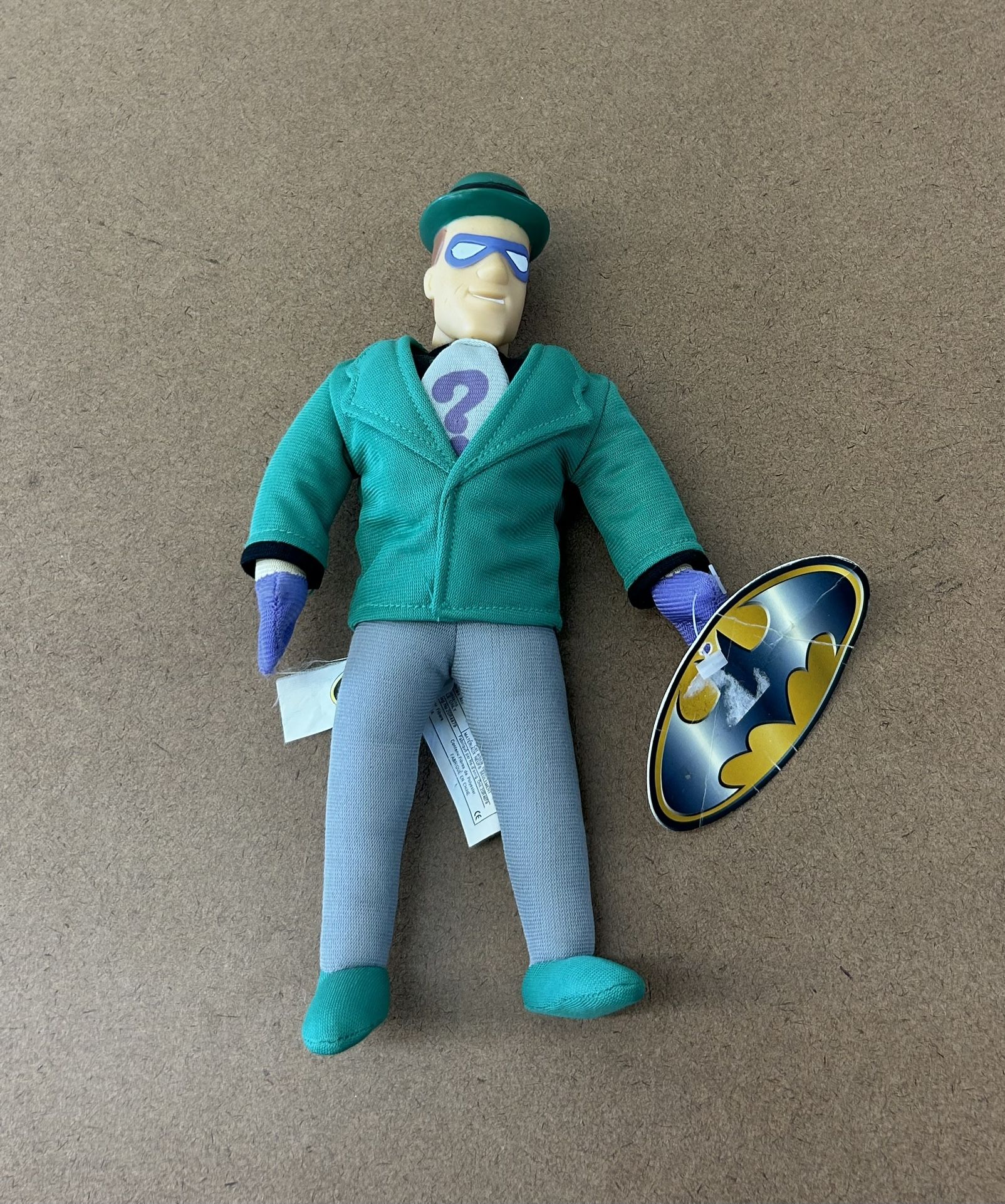 1990’s Play•By•Play DC Comics BATMAN “The Riddler”Plush Figure (NWT)