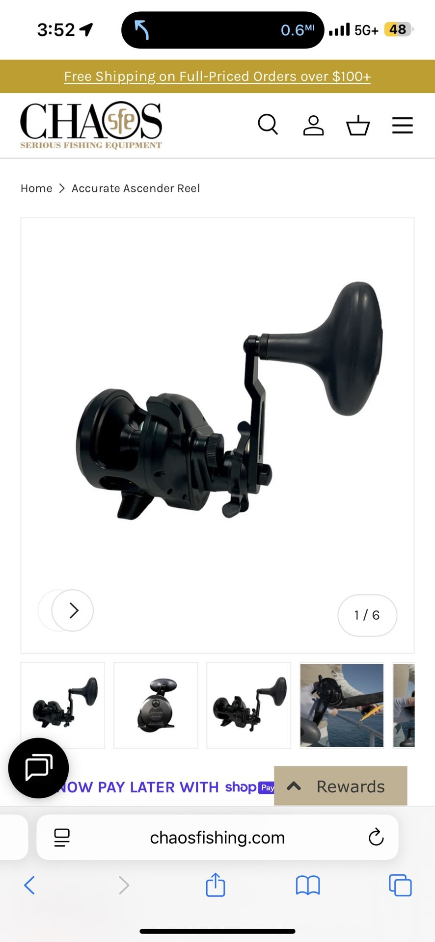 Accurate Fishing Ascender 400 Reel