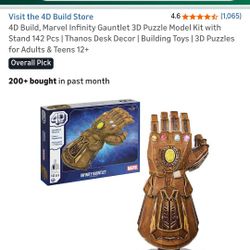4D BUILD infinity Gauntlet.  Puzzle 3d