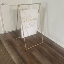 Wedding Welcome Sign Bride Bridal Welcome To Our Wedding