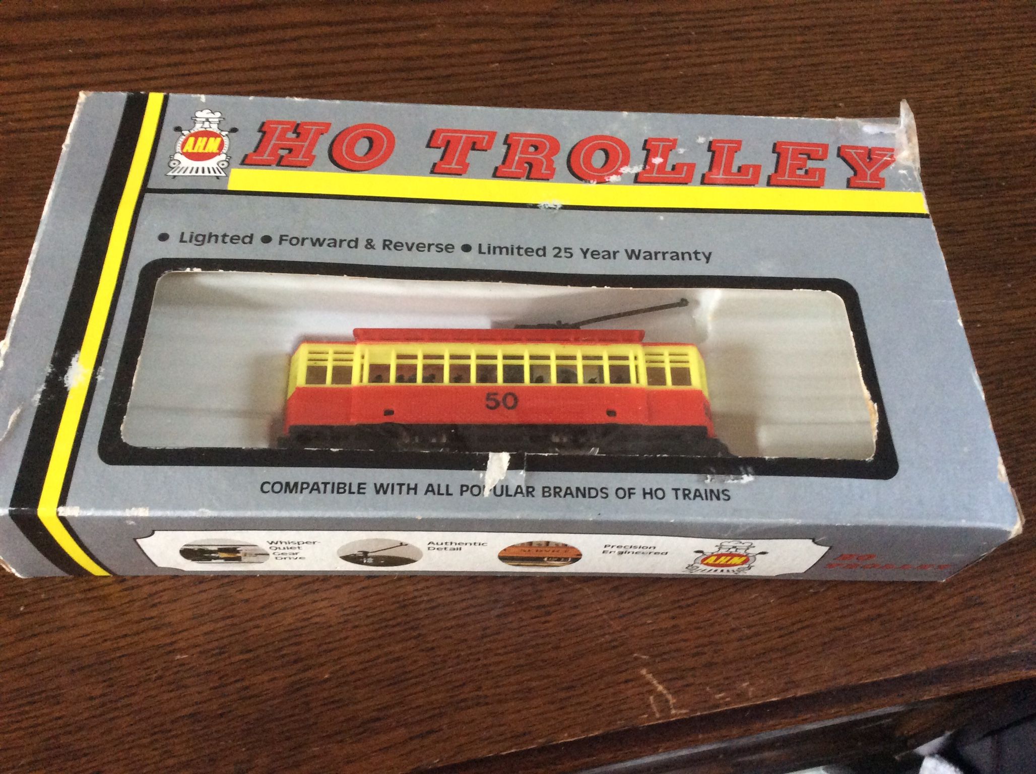 Vintage Ho Grill Trolley. Red And Yellow Number 50 