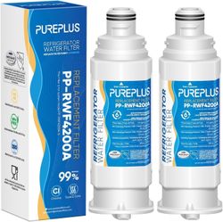 2 Pack Pureplus RWF4200A Refrigerator Water Filters For Samsung DA97-17376B