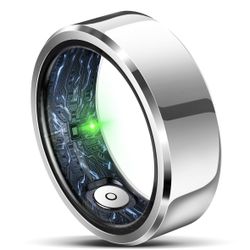 Smart Ring for Women Men, Fashion Minimalist Fitness Ring & Sleep Tracker Ring with Heart Rate (Size:8) #5