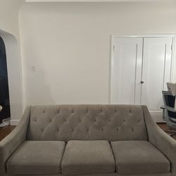 Grey Tufted Sofa