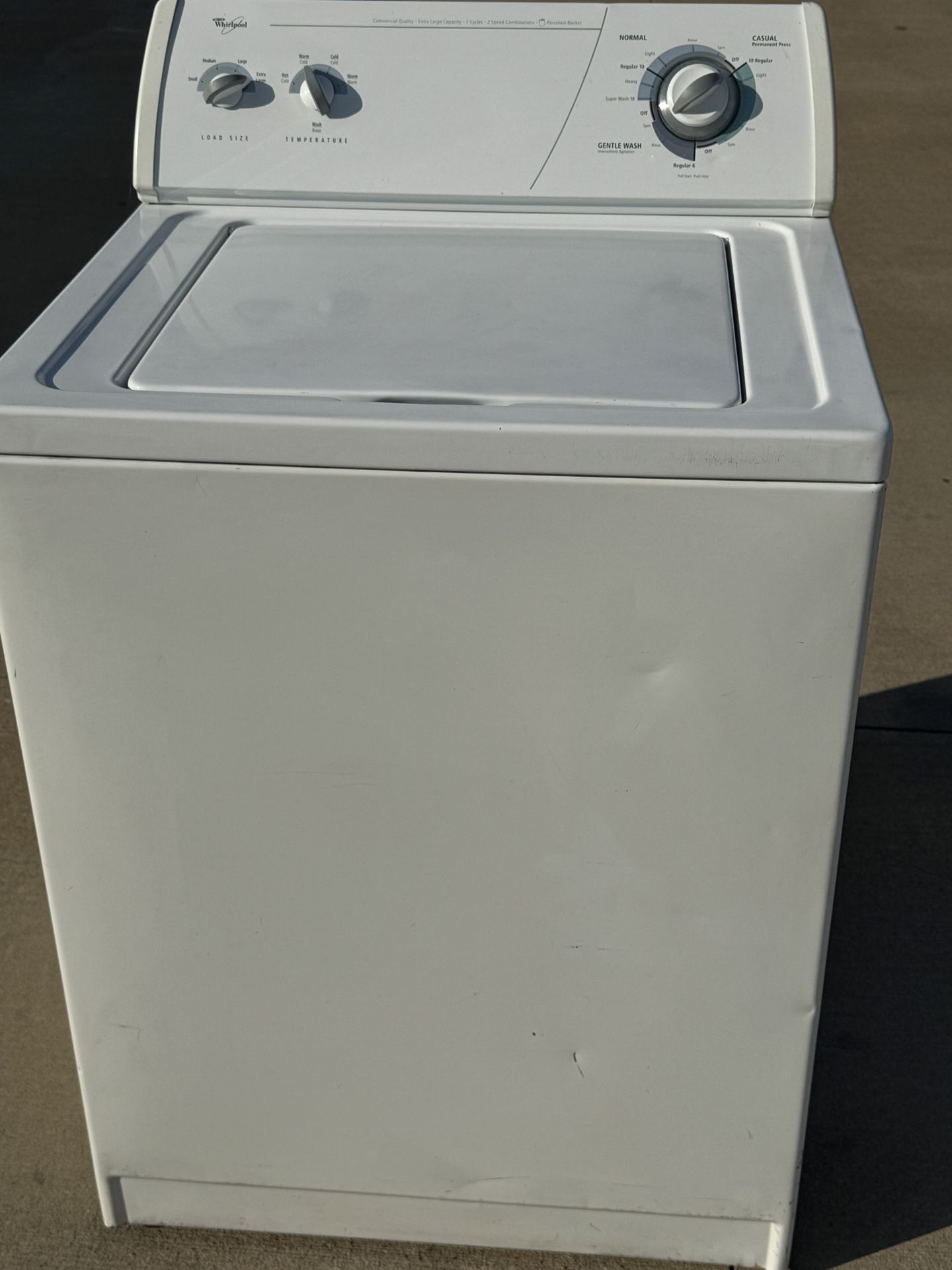 Whirlpool Washer Super Capacity