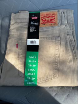 BRAND NEW Levi's Men's 514 Straight Fit Stretch Jeans, Tan, 38 x 29