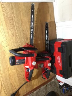 HomeLite Electric Chainsaws! Have several, all only 20 each Tomorrow 💥💥👍🏽👍🏽💸