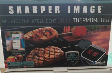 Sharper image GRILL thermometer $15 Sharper Image Bluetooth Intelligent Grill Thermometer NEW Sealed BBQ Grill Meat