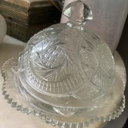 Vintage Round Dish Butter Dish
