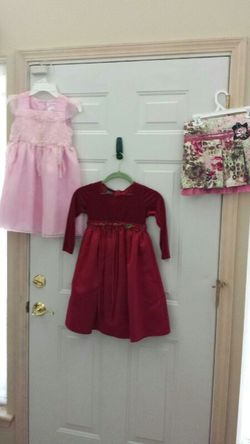 Size 5-6 dresses skirt and sequin shoes