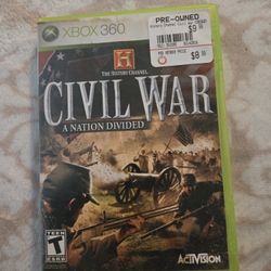 Civil War a Nation Divided For Xbox 360