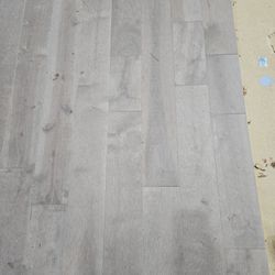 700 + Sq Ft Hard Wood 3/4" Flooring Gray Color 