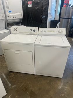 Used Whirlpool Washer and Gas Dryer Top Load