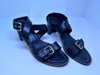 Donald Pliner, Size 11, Leather Sandals With Ankle Strap