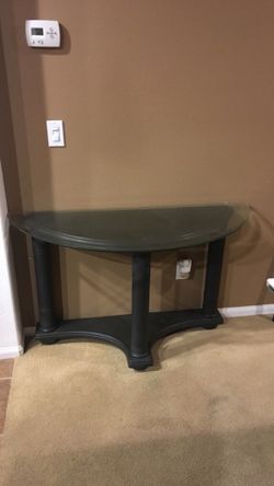 Glass Top Console Table by Tommy Bahama