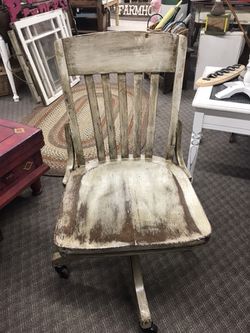 Antiqued office chair