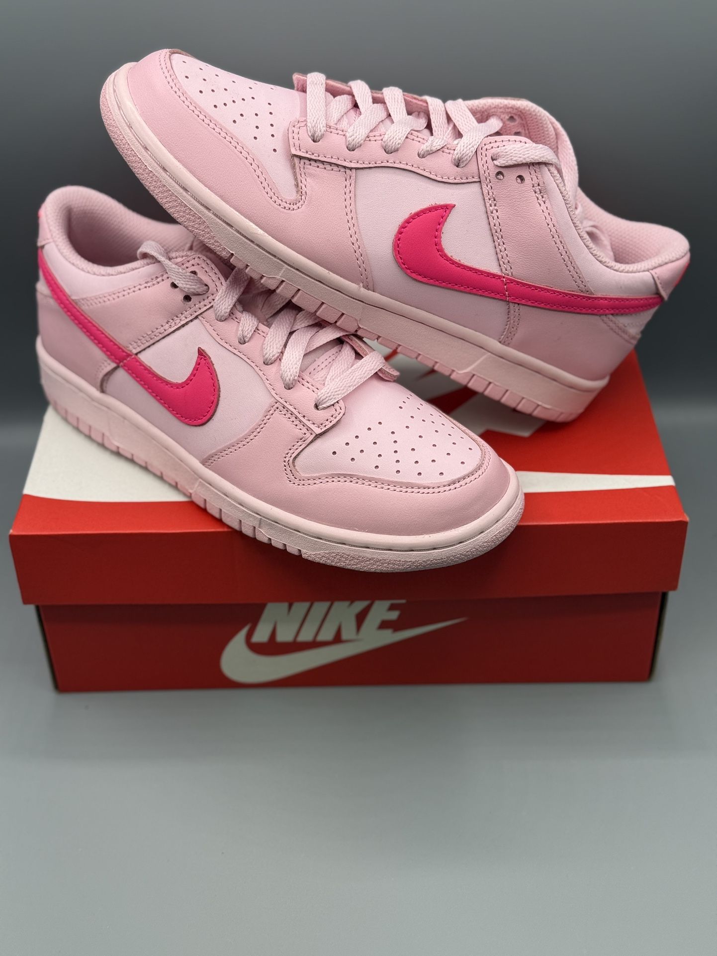 Nike Dunk Low Triple Pink GS Size 6.5Y/ Womens 8