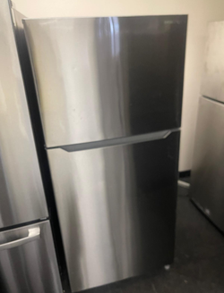 Stainless Steel Top Mount Fridge - Clean & Efficient
