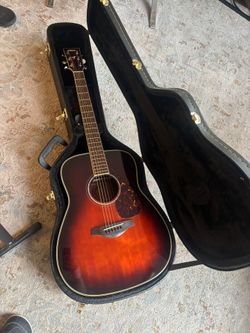 🎸 Yamaha FG730S TBS Acoustic Guitar – Perfect Condition + Hard Case 🎸